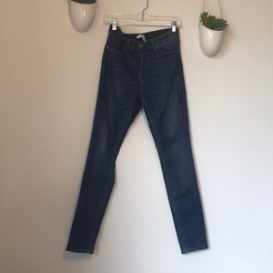 H&M mid-wash skinny jeans